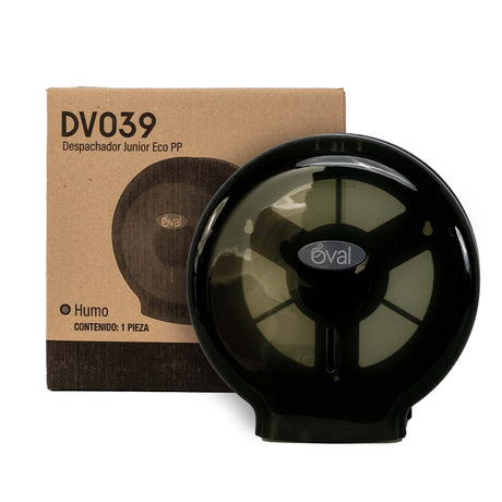 DISPENSADOR OVAL HIGIENICO JUNIOR ECO PP COLOR HUMO