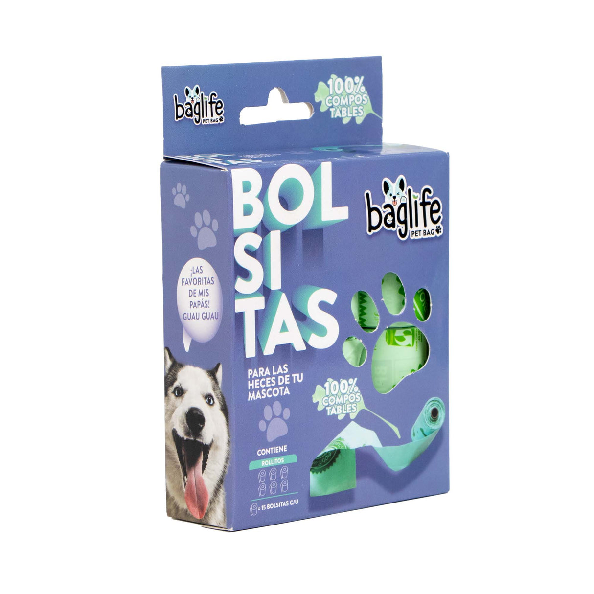 BAGLIFE PUPPY BOX 6 ROLLOS C/90 BOLSAS