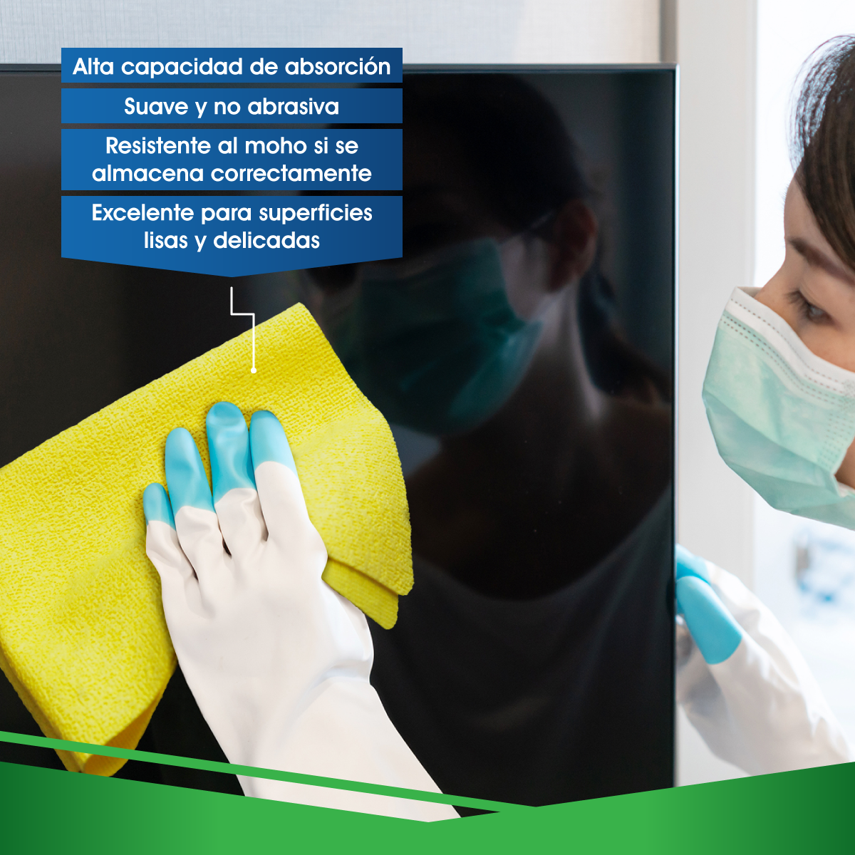 Paquete de 5 Paños de Paño De Microfibra Ultra Dry Pva. Packlife