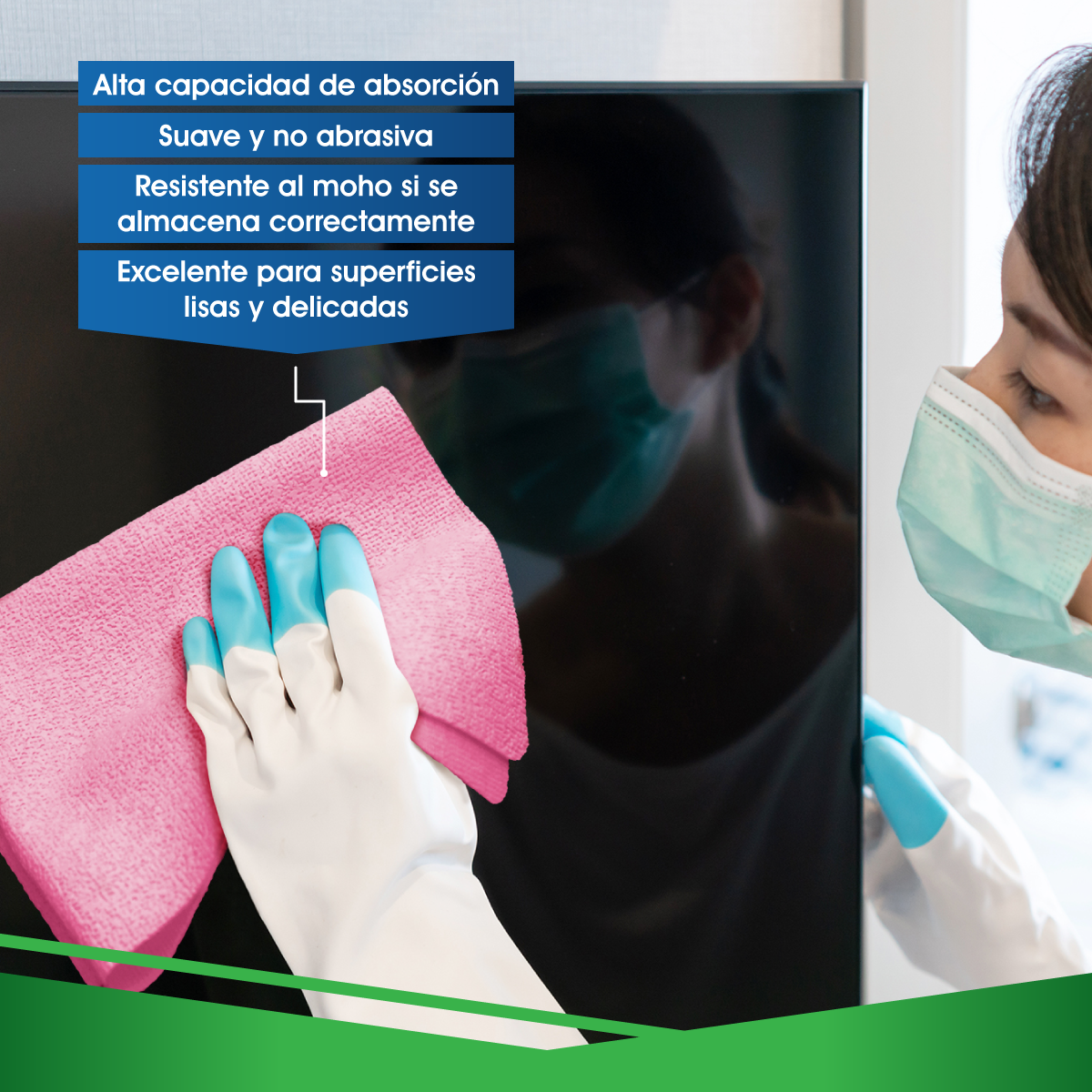 Paquete de 5 Paños de Paño De Microfibra Ultra Dry Pva. Packlife