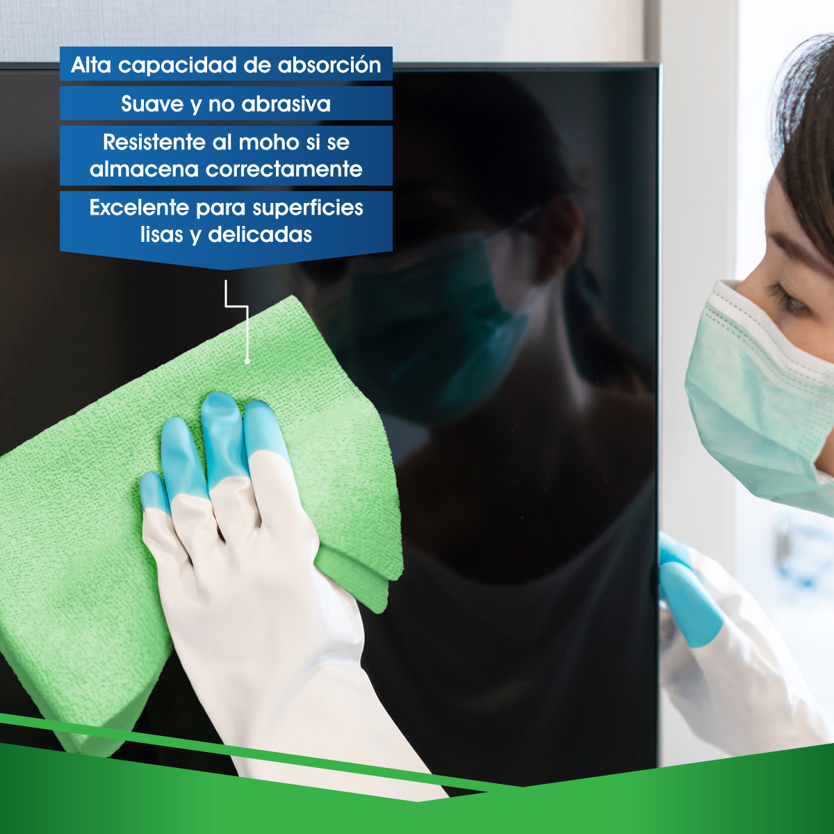 Paquete de 5 Paños de Paño De Microfibra Ultra Dry Pva. Packlife