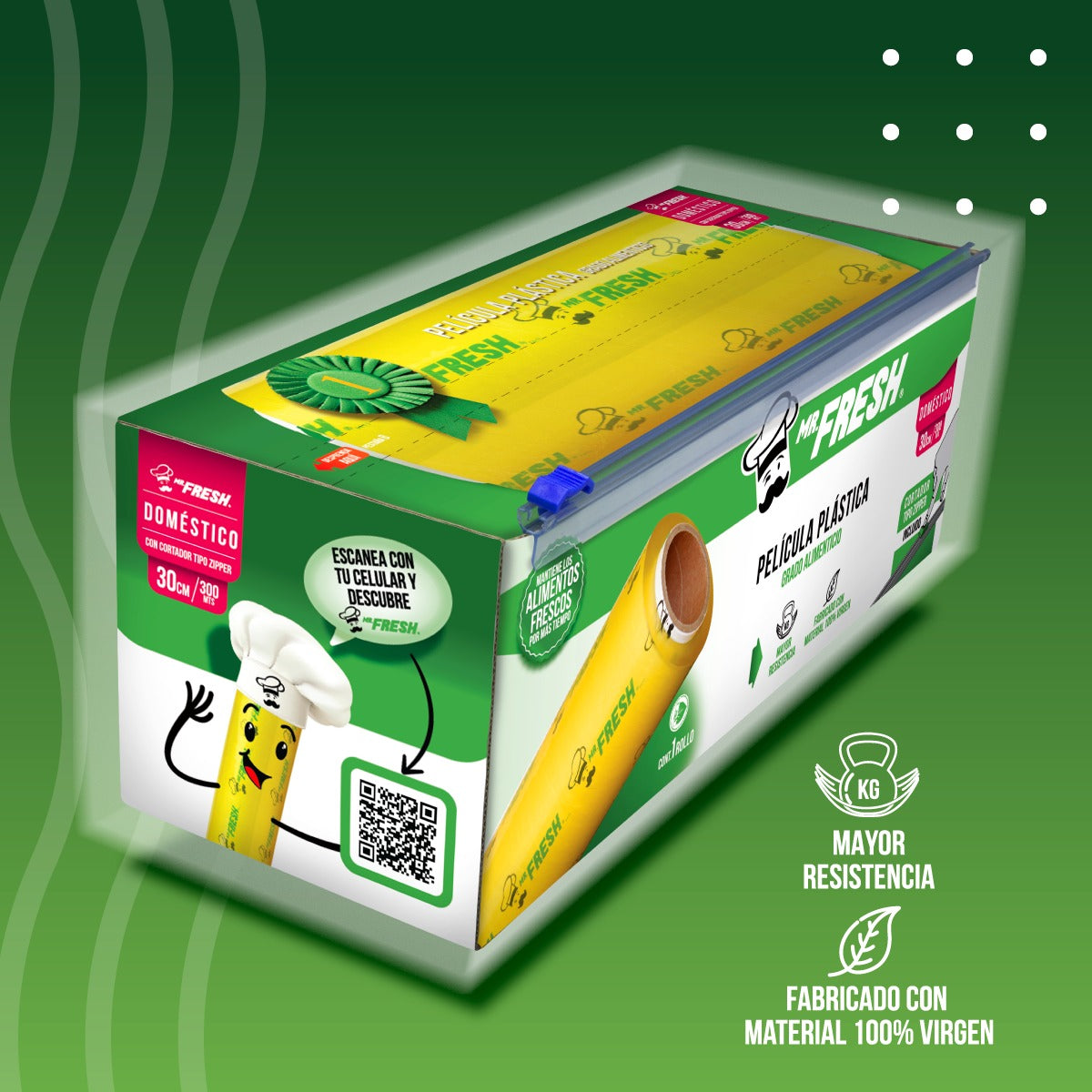 Mr Fresh® Vitafilm Con Cortador, Cutterbox 12 PuLG 30cm