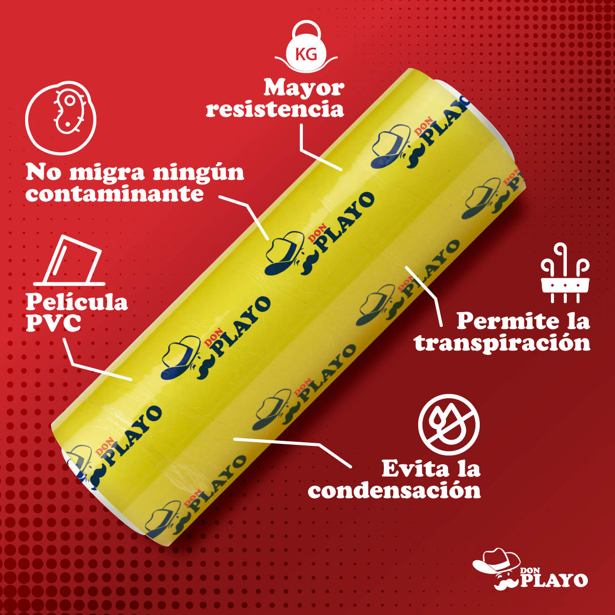 PELICULA DON PLAYO 35 CM