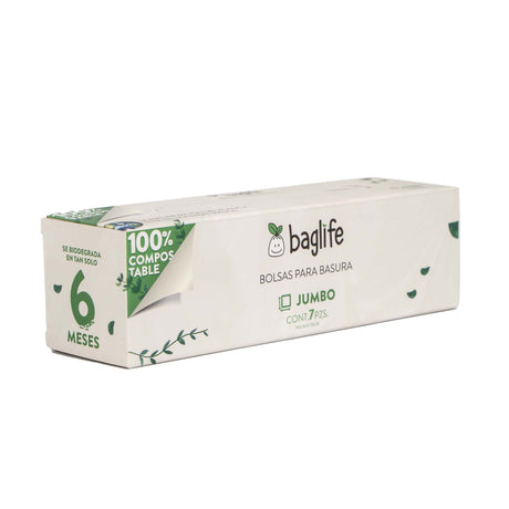COMPOSTABLE BAGLIFE JUMBO 36x45 BOX WITH 7 PIECES