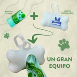 DISPENSADOR DE BOLSA EN FORMA DE HUESITO