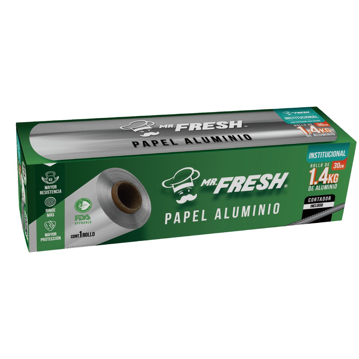 Papel Aluminio 30cm M-400 Mr. Fresh®